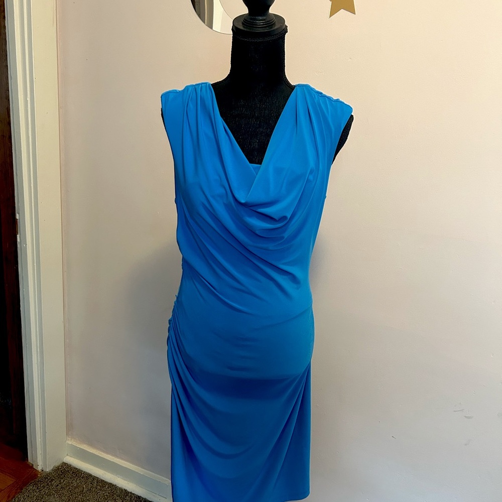 Sleeveless Blue Dress by Dress Barn -Size 10